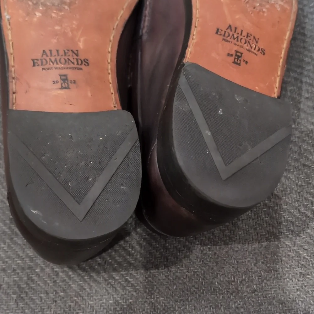 Allen Edmonds 'Cavanaugh' Calfskin Leather Penny Loafers Oxblood 9.5 EEE (3E)